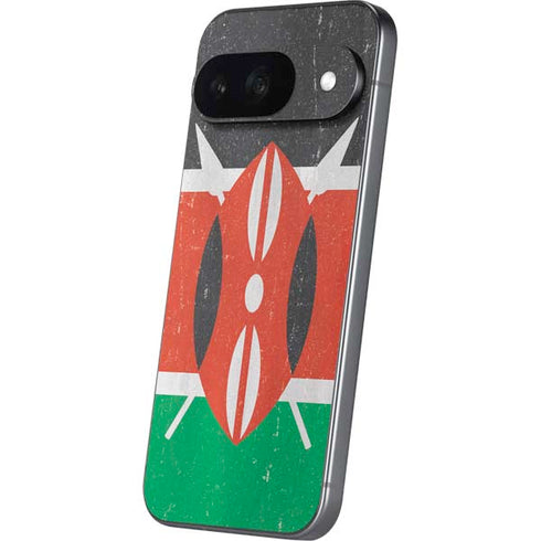Kenya Flag Distressed Google Pixel 9 Skin